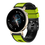 Universal Two Color Silicone Watch Band, 20mm, 22mm
