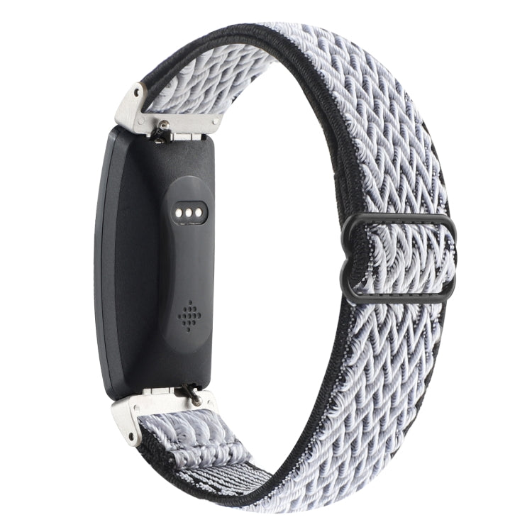 Buckle Wave Braided Nylon Watch Band, For Fitbit Charge 5, For Fitbit Inspire 2, For Fitbit Inspire