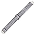 Buckle Wave Braided Nylon Watch Band, For Fitbit Charge 5, For Fitbit Inspire 2, For Fitbit Inspire