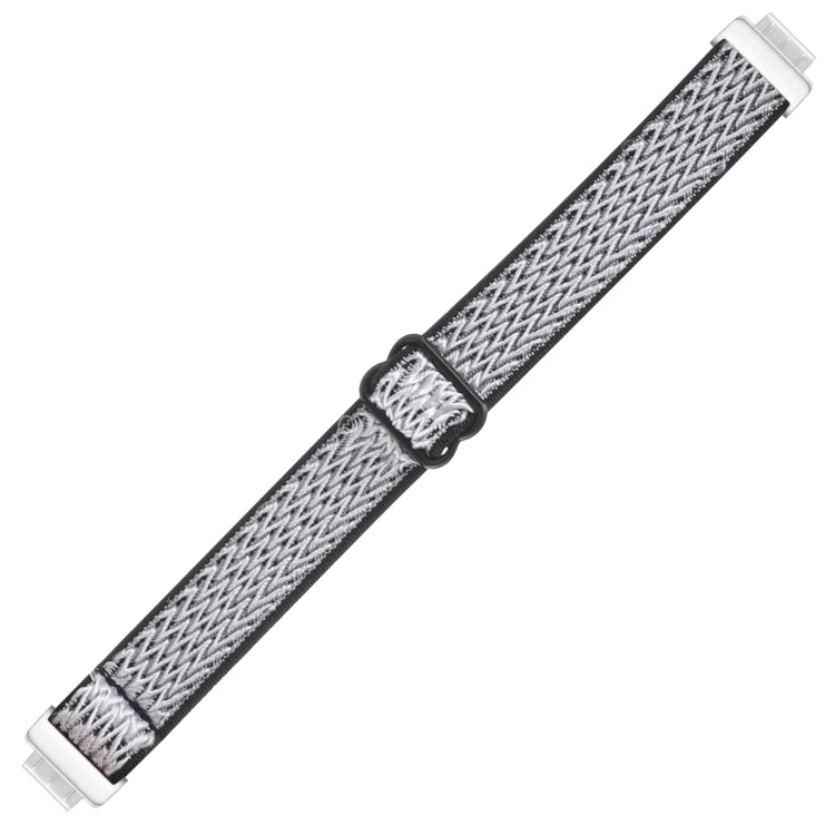 Buckle Wave Braided Nylon Watch Band, For Fitbit Charge 5, For Fitbit Inspire 2, For Fitbit Inspire