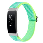 Buckle Wave Braided Nylon Watch Band, For Fitbit Charge 5, For Fitbit Inspire 2, For Fitbit Inspire