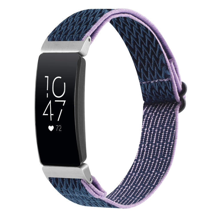 Buckle Wave Braided Nylon Watch Band, For Fitbit Charge 5, For Fitbit Inspire 2, For Fitbit Inspire