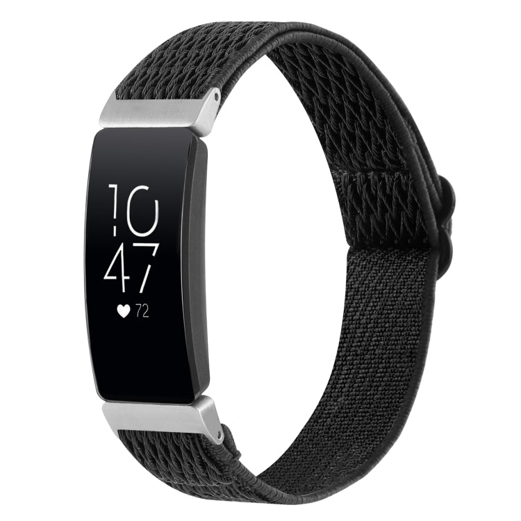 Buckle Wave Braided Nylon Watch Band, For Fitbit Charge 5, For Fitbit Inspire 2, For Fitbit Inspire