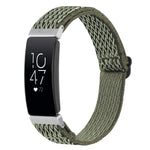 Buckle Wave Braided Nylon Watch Band, For Fitbit Charge 5, For Fitbit Inspire 2, For Fitbit Inspire