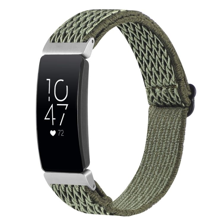 Buckle Wave Braided Nylon Watch Band, For Fitbit Charge 5, For Fitbit Inspire 2, For Fitbit Inspire