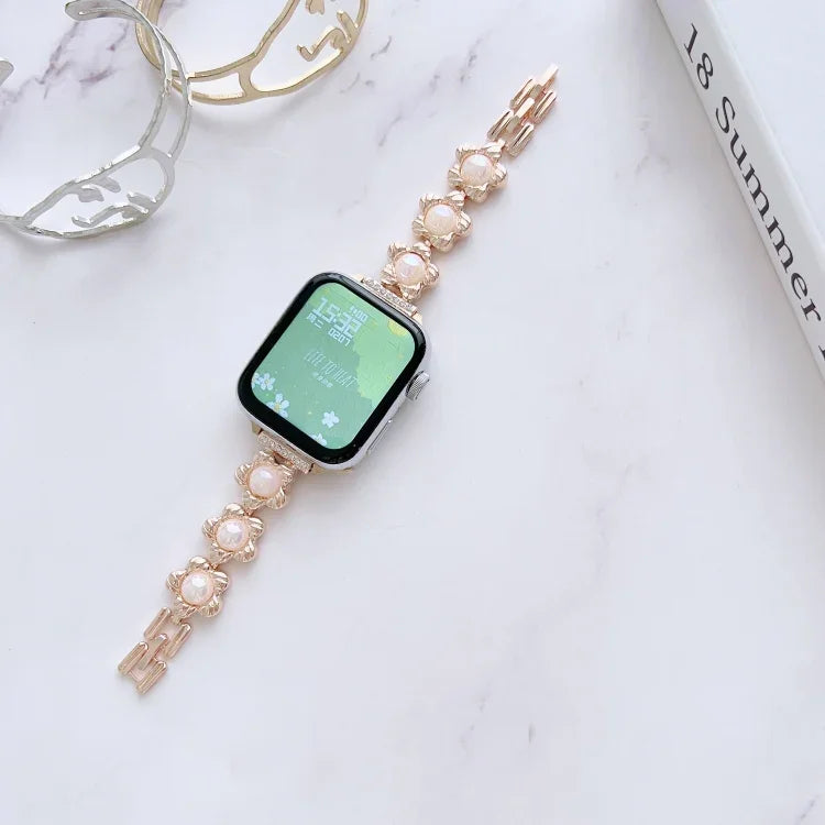 Metal Bracelet Watch Band, For Apple Watch Series 8&7 45mm / SE 2&6&SE&5&4 44mm, For Apple Watch Series 8&7 41mm / SE 2&6&SE&5&4 40mm