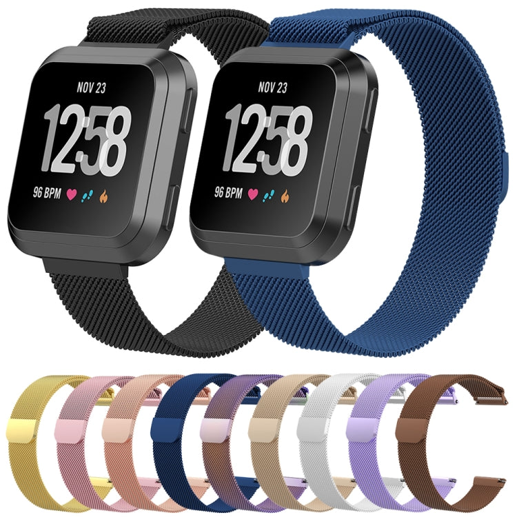 For Fitbit Versa Milanese Replacement Wrist Strap Watchband, S, L