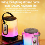 T&G TG376 Outdoor Portable LED Light RGB Multicolor Wireless Bluetooth Speaker Subwoofer