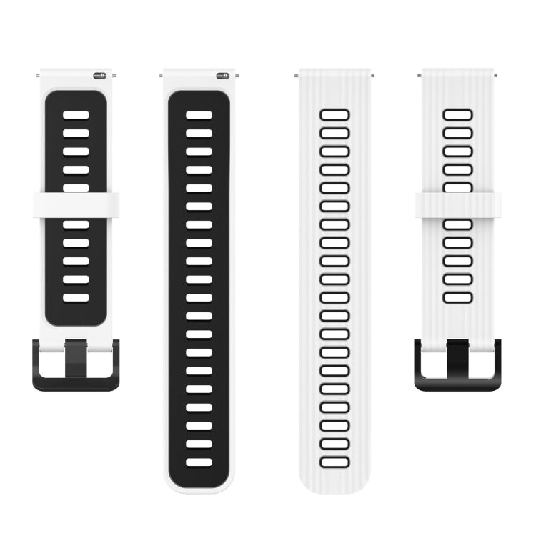 22mm Two-color Stripe Silicone Watch Band, For Huawei Watch GT 3 SE