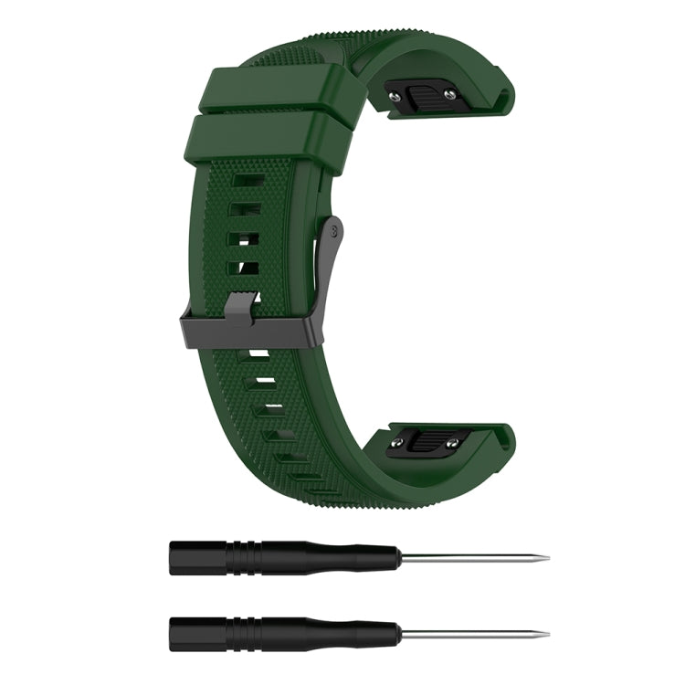 For Garmin Fenix 5X (26mm) Fenix3 / Fenix3 HR Silicone Replacement Wrist Strap Watchband