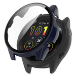 PC + Tempered Glass Film Integrated Watch Protective Case, For Garmin Forerunner 265, For Garmin Forerunner 265S