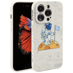 Astronaut Pattern Silicone Straight Edge Phone Case, For iPhone 6 / 6s, For iPhone 6 Plus / 6s Plus