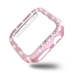 Double Row Diamonds PC Protective Case, For Apple Watch Series 6 / 5 / 4 / SE 2025 / 2023 / 2022 44mm, For Apple Watch Series 3 & 2 & 1 38mm