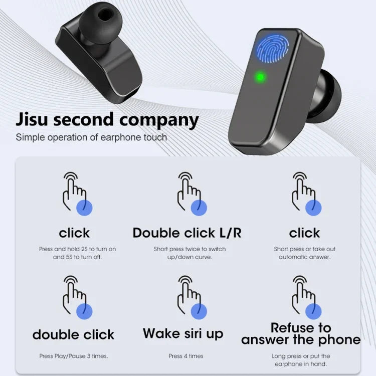 S6 TWS Earphone 1.91 inch Smart Bracelet Support Bluetooth Call / Health Monitoring