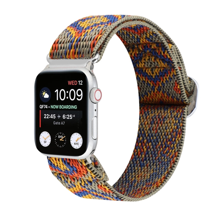 Buckle Elastic Nylon Watch Band, For Apple Watch Series 8&7 45mm, For Apple Watch Series 8&7 41mm