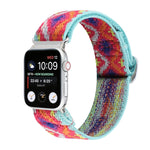 Buckle Elastic Nylon Watch Band, For Apple Watch Series 8&7 45mm, For Apple Watch Series 8&7 41mm
