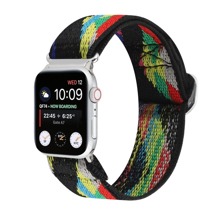 Buckle Elastic Nylon Watch Band, For Apple Watch Series 8&7 45mm, For Apple Watch Series 8&7 41mm