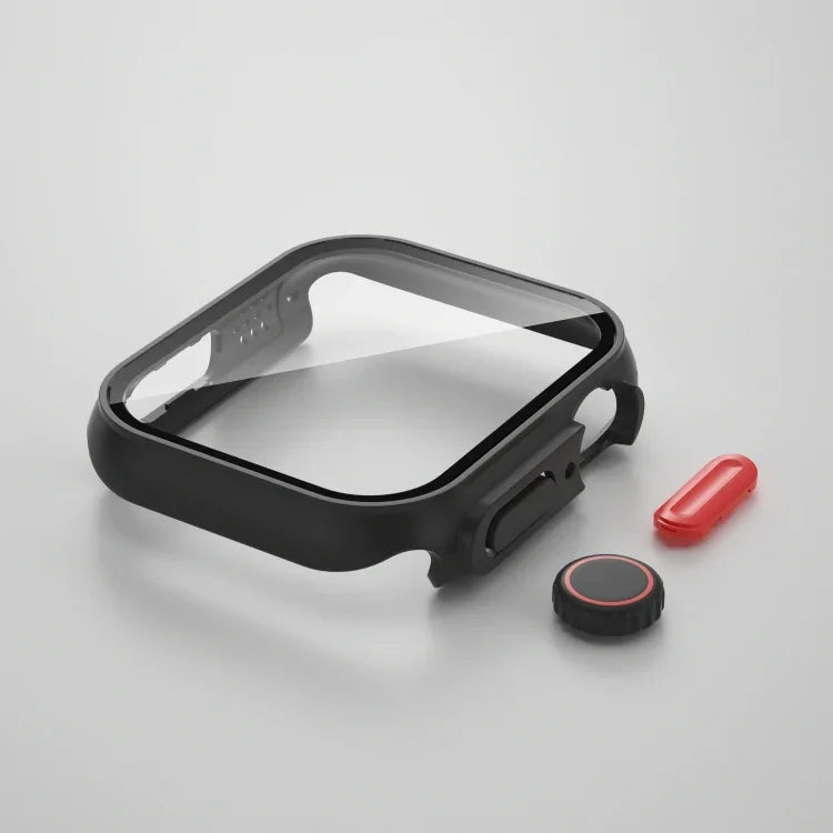 Film PC Watch Case with Detachable Button, For Apple Watch Series 9 / 8 / 7 41mm, For Apple Watch Series SE 2025 / SE 2 / 6 / SE / 5 / 4 40mm, For Apple Watch SE 2025 / SE 2 / 6 / SE / 5 / 4 40mm                                                         ...