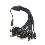 DC Female to DC Male Power Connection Extension Cable, 0.37m 4 in 1, 0.42m 8 in 1, 0.37m 2 in 1, 0.37m 6 in 1, 0.37m 3 in 1, 0.5m 16 in 1