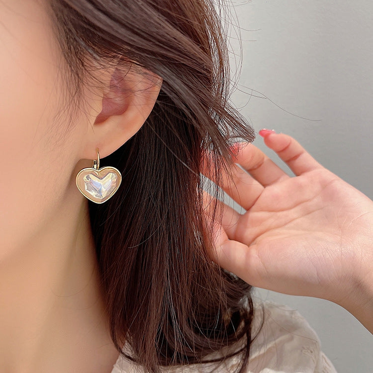 Temperament Ladies Light Luxury Pearl Double Layer Earrings Diamond Earrings, EH1314