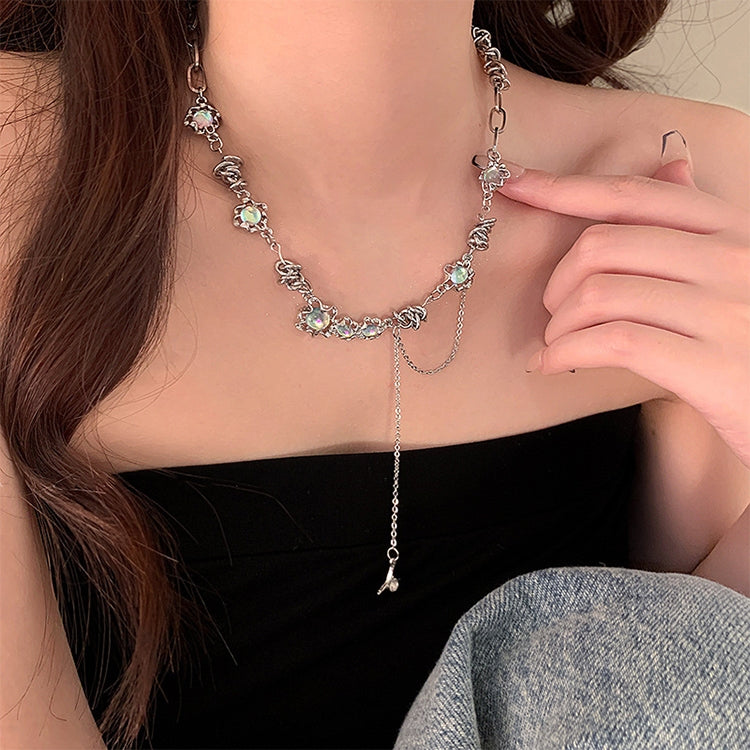 Ladies Alphabet Versatile Titanium Steel Necklace Twist Chain, XL2001, XL1951, XL1400, XL1437, XL2010, XL1505, XL1839, XL1864, XL1502, XL1570, XL1170, XL1459, XL1788, XL1780, XL1946, XL1089, XL1958, XL1983, XL1941, XL1944, XL1090, XL1114, XL1791, XL179...