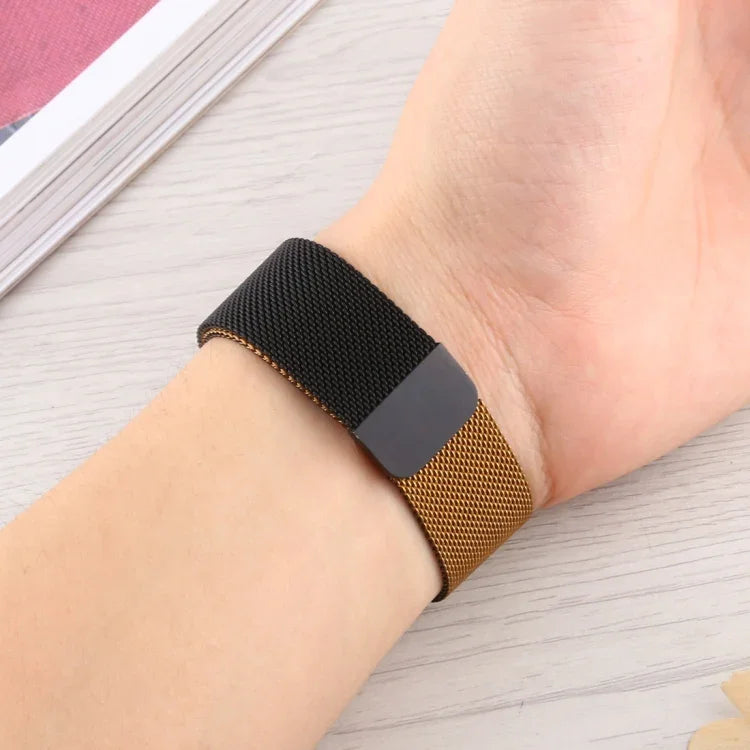 Milanese Gradient Stainless Steel Watchband, For Apple Watch Series 7 41mm / 6 & SE & 5 & 4 40mm / 3 & 2 & 1 38mm, For Apple Watch Ultra 49mm / Series 8&7 45mm / SE 2&6&SE&5&4 44mm / 3&2&1 42mm                                                           ...