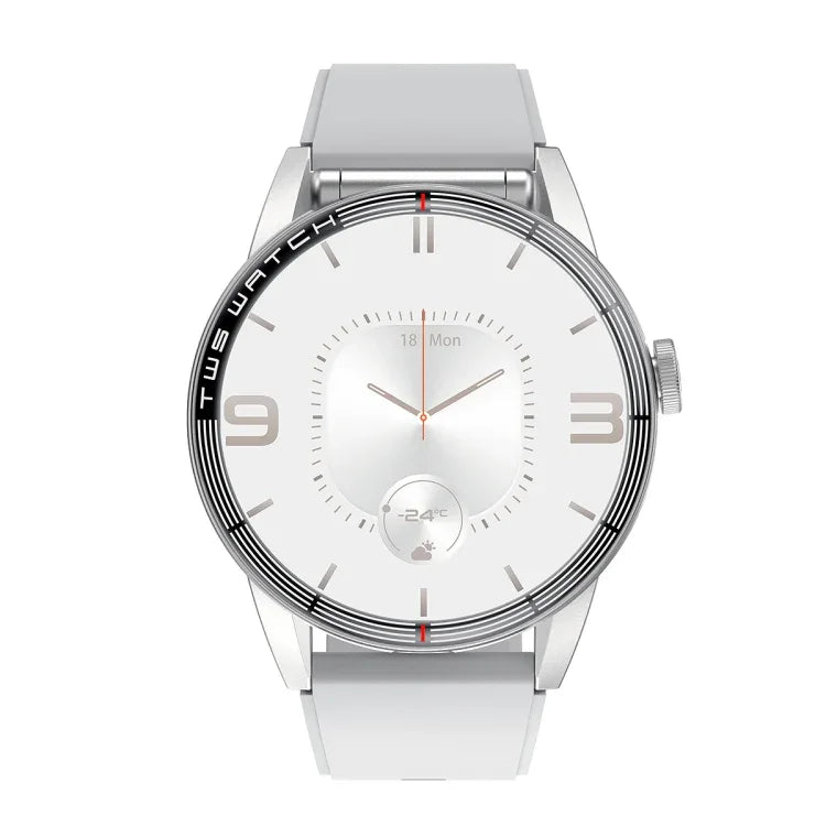 R6 1.32 inch Round Screen 2 in 1 Bluetooth Earphone Smart Watch, Support Bluetooth Call / Health Monitoring