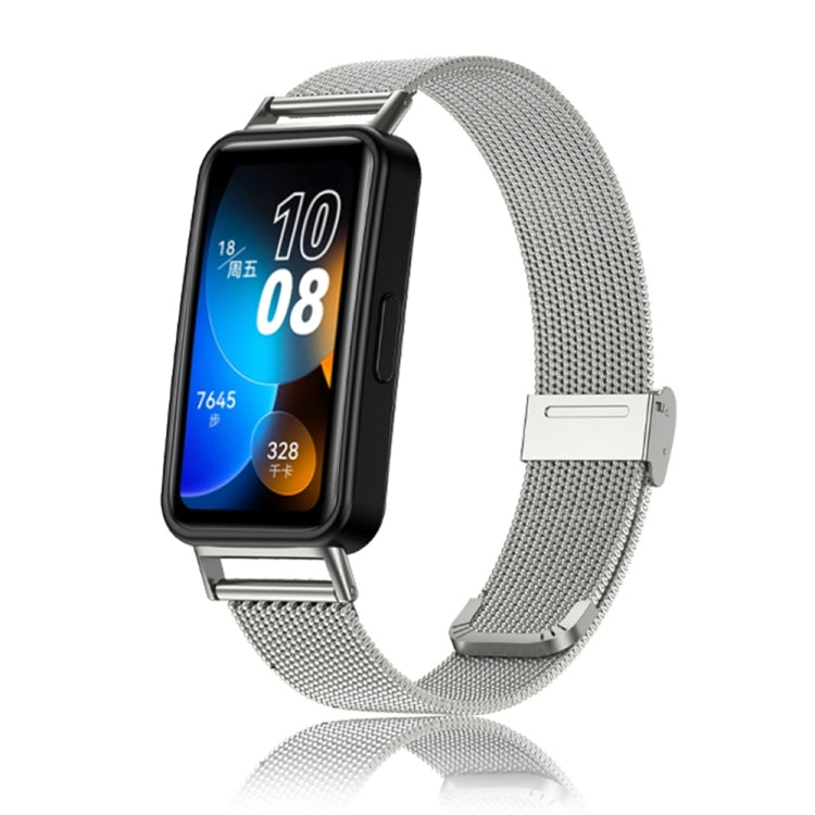 16mm Milan Stainless Steel Metal Mesh Watch Band, For Huawei Band 8