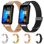 16mm Milan Stainless Steel Metal Mesh Watch Band, For Huawei Band 8