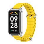 Mijobs Metal Shell Ocean Silicone Watch Band, For Xiaomi Smart Band 8 Active / Redmi Band 2