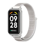 Mijobs Metal Shell Breathable Nylon Loop Watch Band, For Xiaomi Smart Band 8 Active / Redmi Band 2