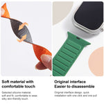 Loop Magnetic Silicone Watch Band, For Apple Watch 7 41mm, For Apple Watch 7 45mm, For Apple Watch SE 40mm