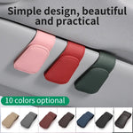 Car Sun Visor Glasses Holder Multifunctional Card Clip Storage Rack