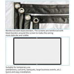 Simple Folding Thin Polyester Projector Film Curtain, 30 inch 16:9, 150 inch 4:3, 150 inch 16:9, 180 inch 16:9, 200 inch 16:9