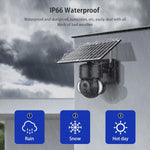 SHIWOJIA IP66 Waterproof 4G 3MP Solar Dome IP Camera, Two-way Audio & PIR Motion Detection & Night Vision, EU, AU, US