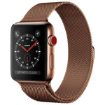 For Apple Watch Series Milanese Loop Magnetic Stainless Steel Watchband, 5 & 4 40mm / 3 & 2 & 1 38mm, 5 & 4 44mm / 3 & 2 & 1 42mm