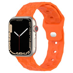 Football Texture Silicone Watch Band, For Apple Watch Ultra 2 49mm, For Apple Watch 9 45mm, For Apple Watch 9 41mm, For Apple Watch Ultra 49mm