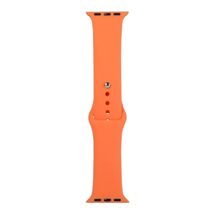 Silicone Watch Replacement Strap, Short Section (Female), For Apple Watch Series 8&7 41mm / SE 2&6&SE&5&4 40mm / 3&2&1 38mm