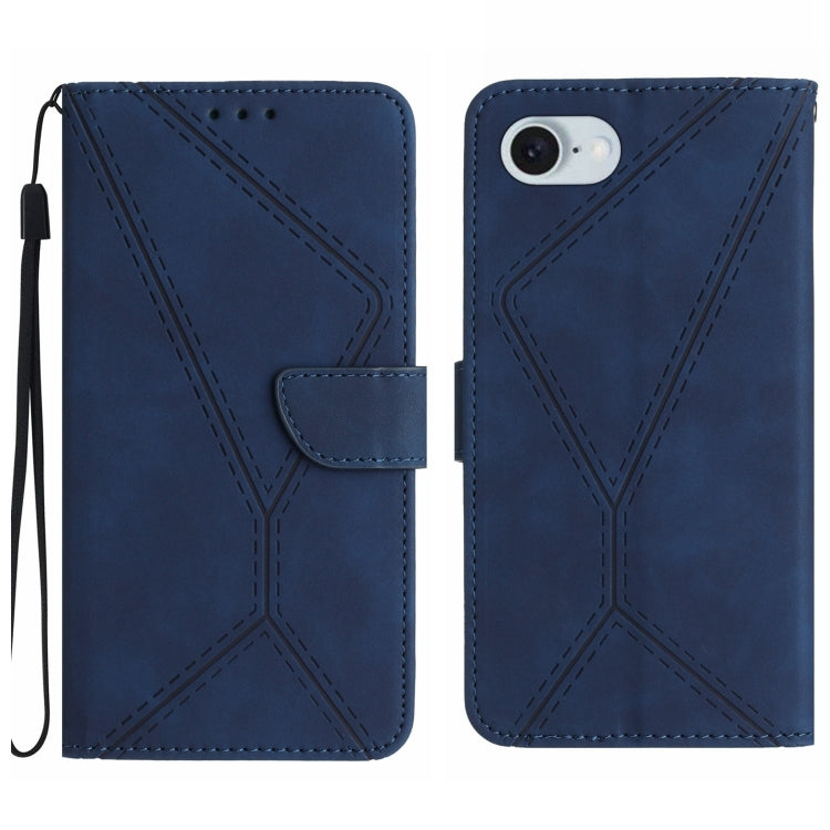 Stitching Embossed Leather Phone Case, For iPhone 17e / 16e, For iPhone 17 Pro Max, For iPhone 17 Pro, For iPhone 17, For iPhone Air, For iPhone 16 Pro Max, For iPhone 16 Pro, For iPhone 16 Plus