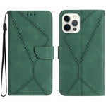 Stitching Embossed Leather Phone Case, For iPhone 17e / 16e, For iPhone 17 Pro Max, For iPhone 17 Pro, For iPhone 17, For iPhone Air, For iPhone 16 Pro Max, For iPhone 16 Pro, For iPhone 16 Plus