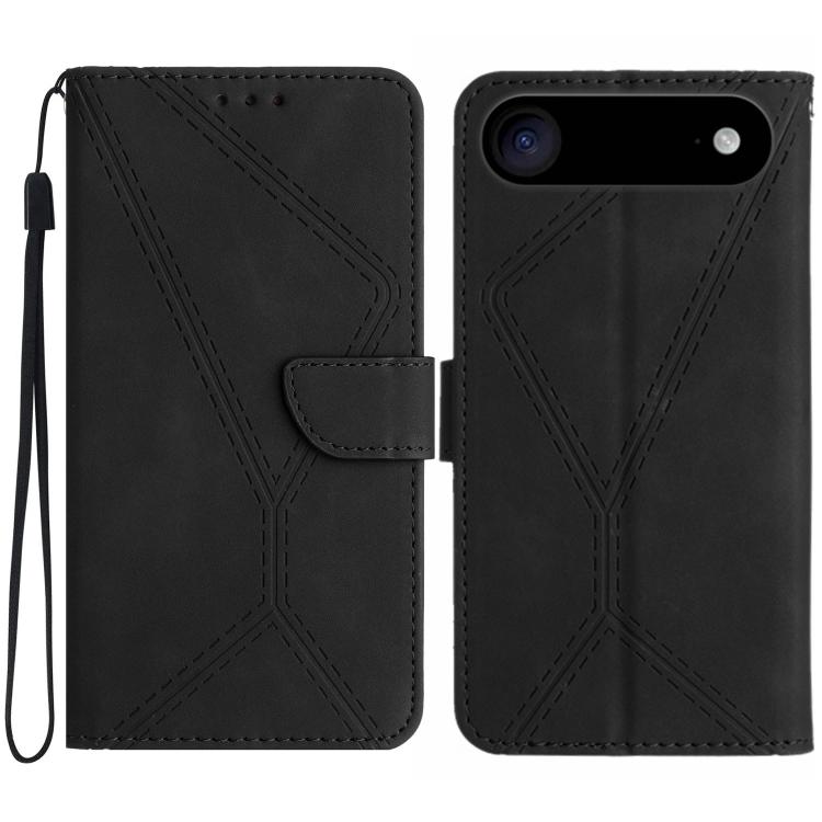 Stitching Embossed Leather Phone Case, For iPhone 17e / 16e, For iPhone 17 Pro Max, For iPhone 17 Pro, For iPhone 17, For iPhone Air, For iPhone 16 Pro Max, For iPhone 16 Pro, For iPhone 16 Plus