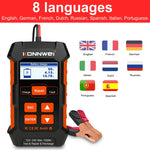 KONNWEI KW520 12V / 24V 3 in 1 Car Battery Tester with Detection & Repair & Charging Function, KW520