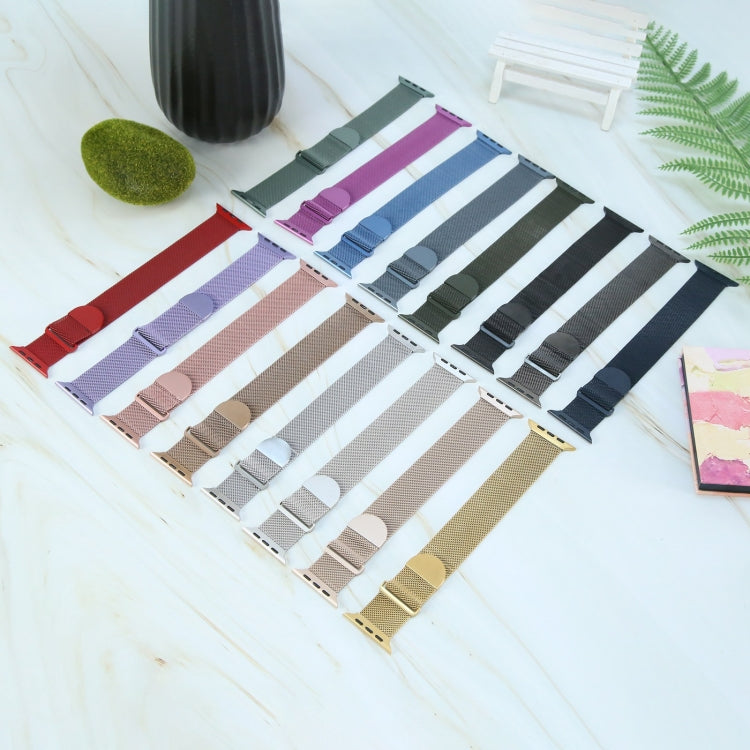 Milanese Metal Magnetic Watch Band, For Apple Watch 4 44mm, For Apple Watch 4 40mm, For Apple Watch 3 38mm