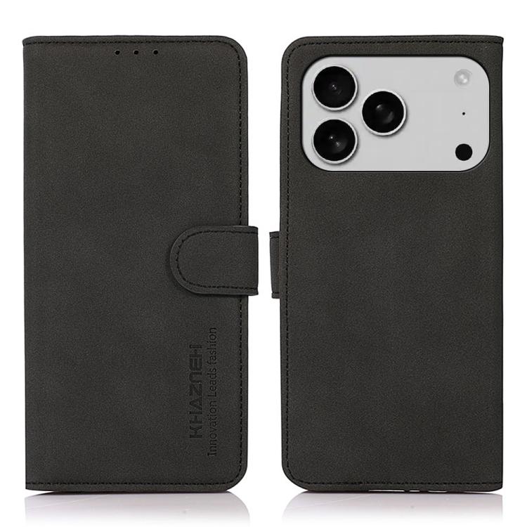 KHAZNEH Matte Texture Leather Phone Case, For iPhone 18 Pro / 17 Pro, For iPhone 18 Pro Max / 17 Pro Max, For iPhone 16e / 17e, For iPhone 17, For iPhone Air, For iPhone 16 Pro Max, For iPhone 16 Pro, For iPhone 16 Plus, For iPhone 16                  ...