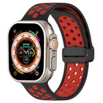 Magnetic Buckle Silicone Watch Band, For Apple Watch Ultra 49mm, For Apple Watch SE 2023 44mm, For Apple Watch SE 2023 40mm