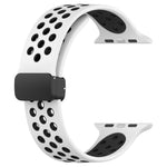 Magnetic Buckle Silicone Watch Band, For Apple Watch 3 42mm, For Apple Watch 2 42mm, For Apple Watch 2 38mm