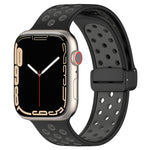 Magnetic Buckle Silicone Watch Band, For Apple Watch 3 42mm, For Apple Watch 2 42mm, For Apple Watch 2 38mm