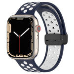 Magnetic Buckle Silicone Watch Band, For Apple Watch 3 42mm, For Apple Watch 2 42mm, For Apple Watch 2 38mm
