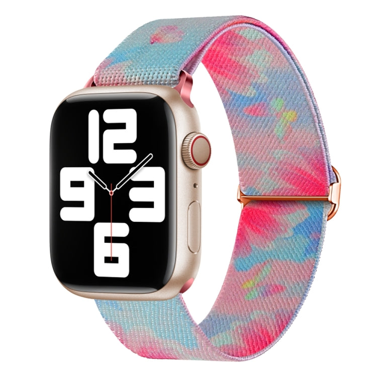 Painted Pattern Nylon Replacement Watch Band, For Apple Watch 4 44mm, For Apple Watch 4 40mm, For Apple Watch 3 38mm, For Apple Watch 3 42mm, For Apple Watch 2 42mm, For Apple Watch 2 38mm