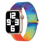Painted Pattern Nylon Replacement Watch Band, For Apple Watch 4 44mm, For Apple Watch 4 40mm, For Apple Watch 3 38mm, For Apple Watch 3 42mm, For Apple Watch 2 42mm, For Apple Watch 2 38mm